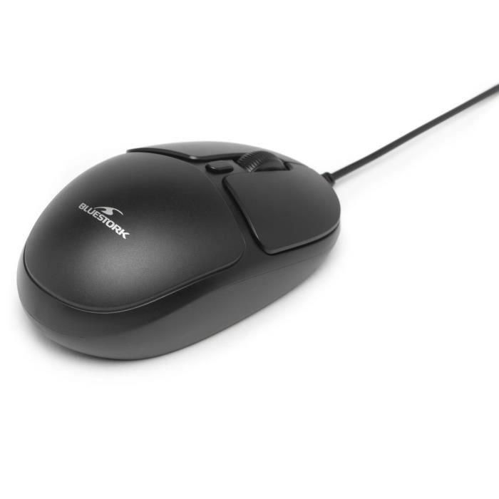 Ratón con cable - BLUESTORK - OFFICE 10 - PC / Mac - Negro 1 Ratón con cable - BLUESTORK - OFFICE 10 - PC / Mac - Negro 1