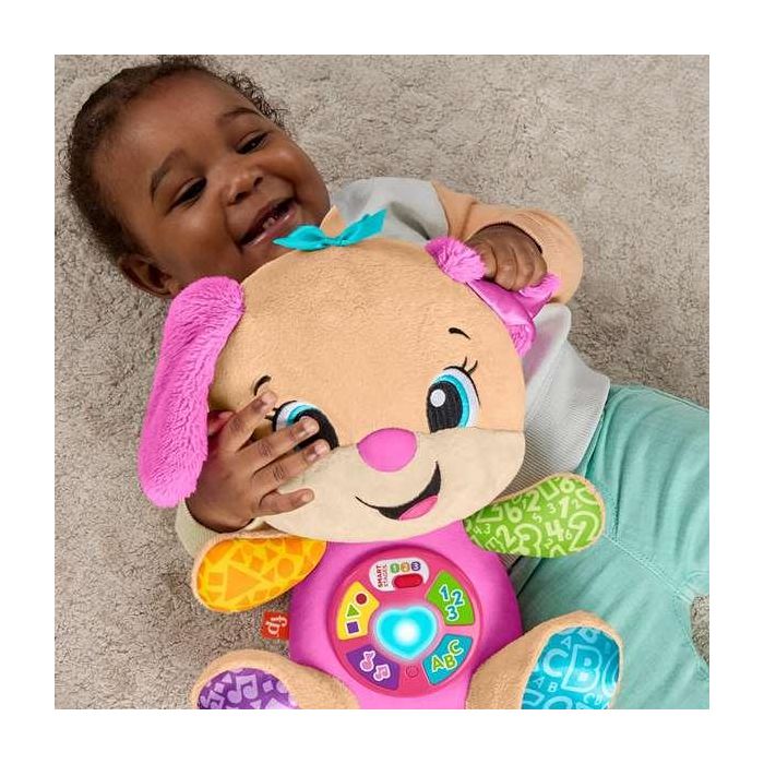 Peluche perrita fisher-price ríe y aprende con luces y sonidos. 30,48x25,40x13,34 cm 1 Peluche perrita fisher-price ríe y aprende con luces y sonidos. 30,48x25,40x13,34 cm 1
