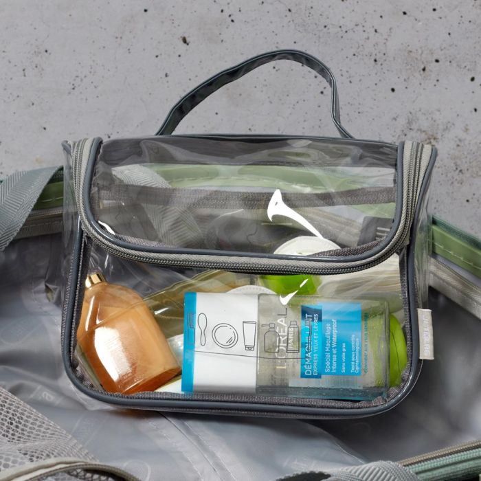 Jet Lag Neceser Transparente PVC Capacidad 4 L Medidas 22x10x18 cm 1