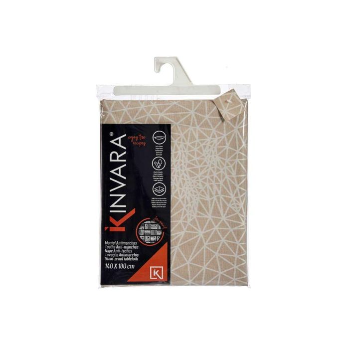 Mantel Kinvara Blanco Beige Jacquard 2