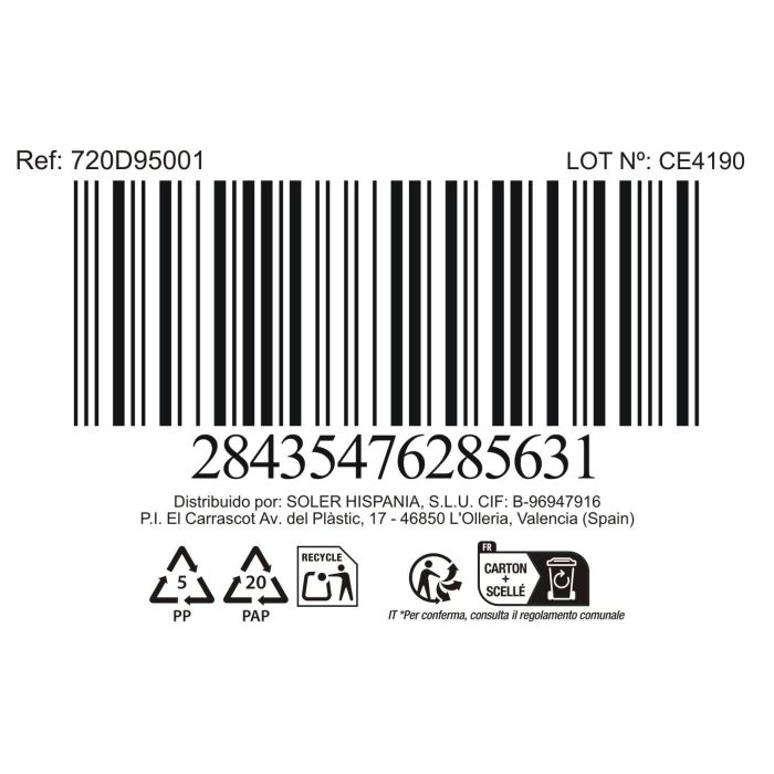 La Mediterranea Bol Aperitivo Ass.Col 12x4.2 cm "Pica-Pica" (24 Unidades)