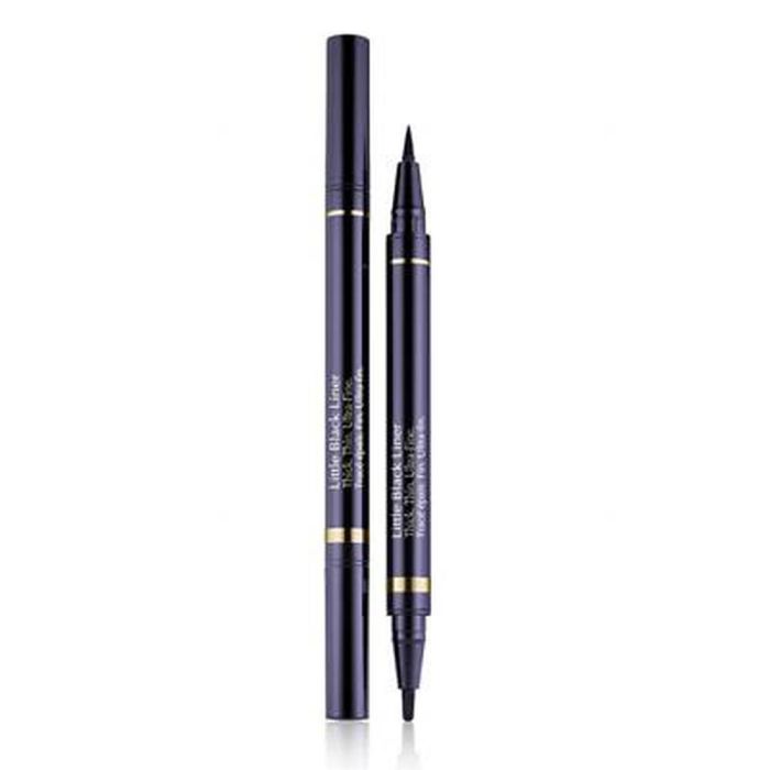 Estée Lauder LITTLE BLACK liner - Delineador de ojos líquido de larga duración y resistencia al agua con punta doble para tres acabados