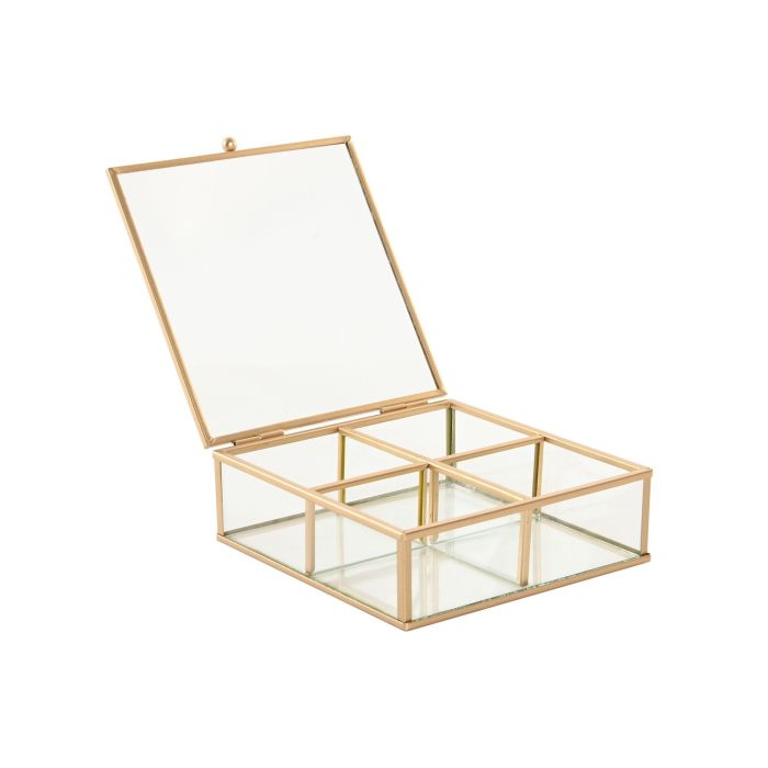 Joyero Glam DKD Home Decor Dorado 16 x 5 x 15 cm 1 Joyero Glam DKD Home Decor Dorado 16 x 5 x 15 cm 1