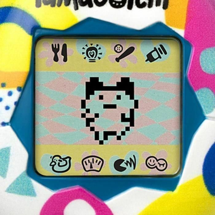 Tamagotchi - BANDAI - Tamagotchi original - Estilo Memphis - mascota electrónica virtual con pantalla a color, 3 botones y juegos 2