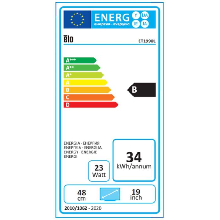 Monitor Elo Touch Systems 1990L 19" 50 Hz 1