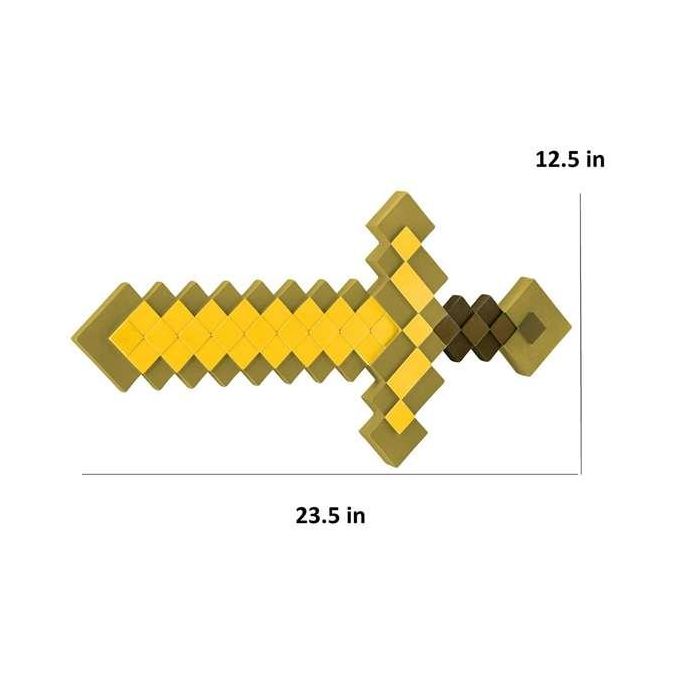 Liragram Espada de Oro Minecraft - Accesorio para Disfraz de Juego de Rol Infantil - Para Niños y Niñas a partir de 3 Años 2 Liragram Espada de Oro Minecraft - Accesorio para Disfraz de Juego de Rol Infantil - Para Niños y Niñas a partir de 3 Años 2