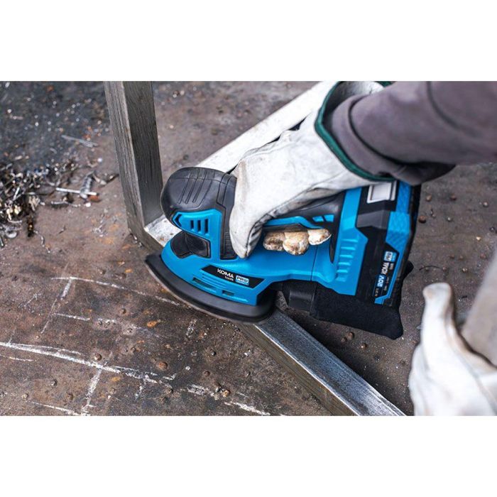 Koma Tools Lijadora Mouse 20V (sin Batería ni Cargador) 20v-lm 20,4 x 15,5 cm, Mango Ergonómico, Velcro, Incluye Filtro y Lijas