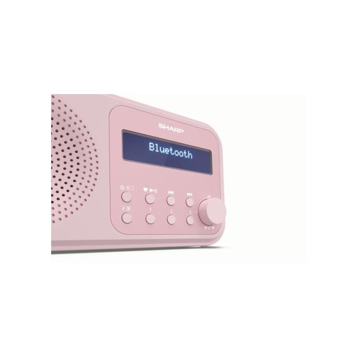 Sharp DR-P420(PK) Radio Portátil Digital Rosa con DAB, DAB+, FM y Bluetooth 5.0 4 Sharp DR-P420(PK) Radio Portátil Digital Rosa con DAB, DAB+, FM y Bluetooth 5.0 4