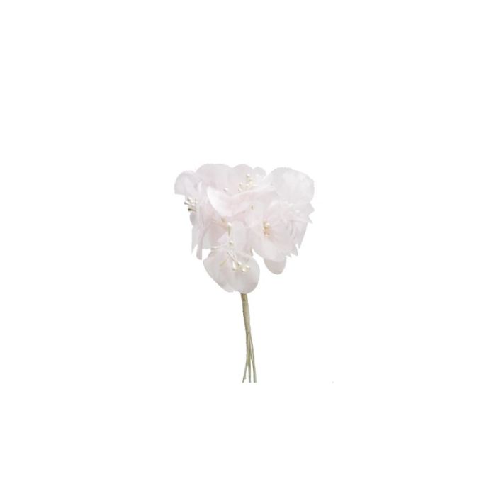 Bolsa 12 Mini Flores Pomos x 6 Flores Rosa