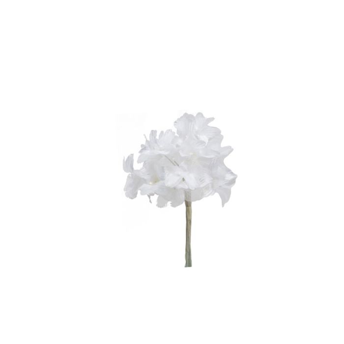 Bolsa 12 Mini Flores Pomos Estrella Blanco