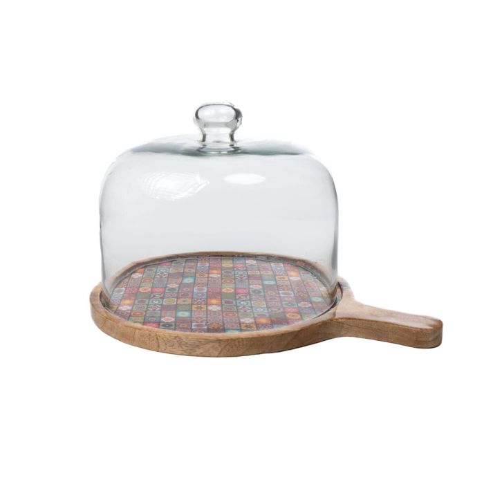 Tabla para Quesos Romimex Cristal Madera de mango 36 x 17 x 27 cm 1