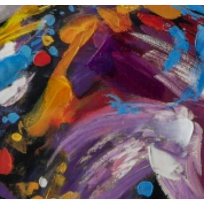 Cuadro Óleo Romimex Poliestireno Lienzo Dama 100 x 100 x 4 cm 1