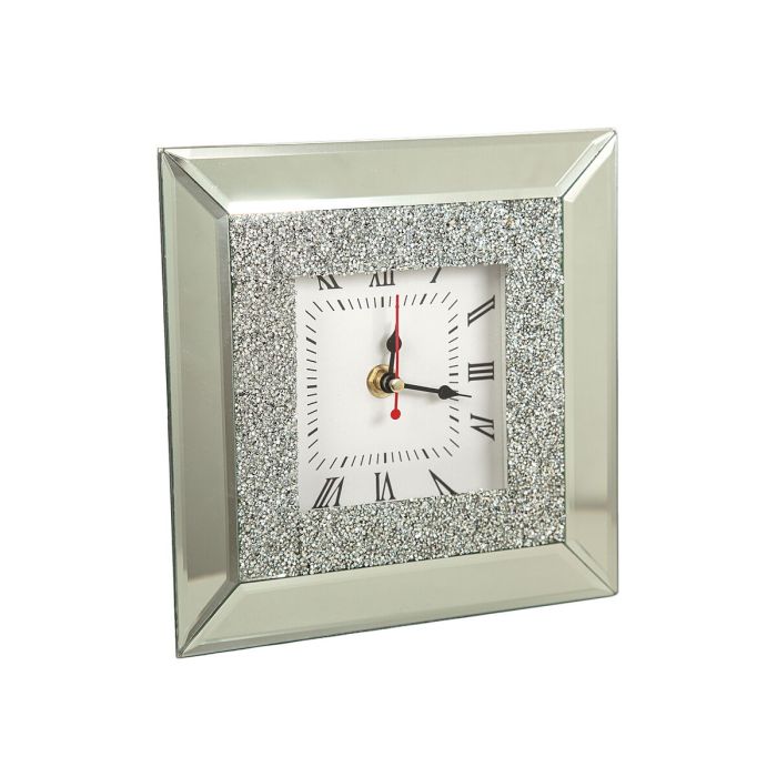 Reloj de Mesa Romimex Plateado Vidrio 20 x 5 x 20 cm