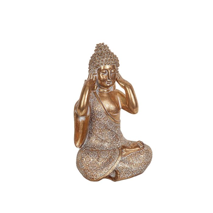 Figura Decorativa Romimex Dorado Buda 15 x 24 x 13 cm