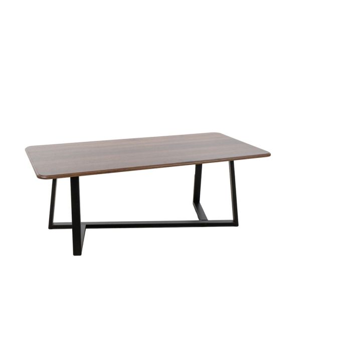 Mesa auxiliar Romimex Marrón Negro Madera Metal 120 x 44 x 60 cm