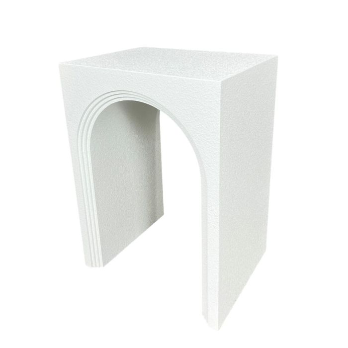 Mesa auxiliar Romimex Blanco Madera MDF 40 x 55 x 30 cm