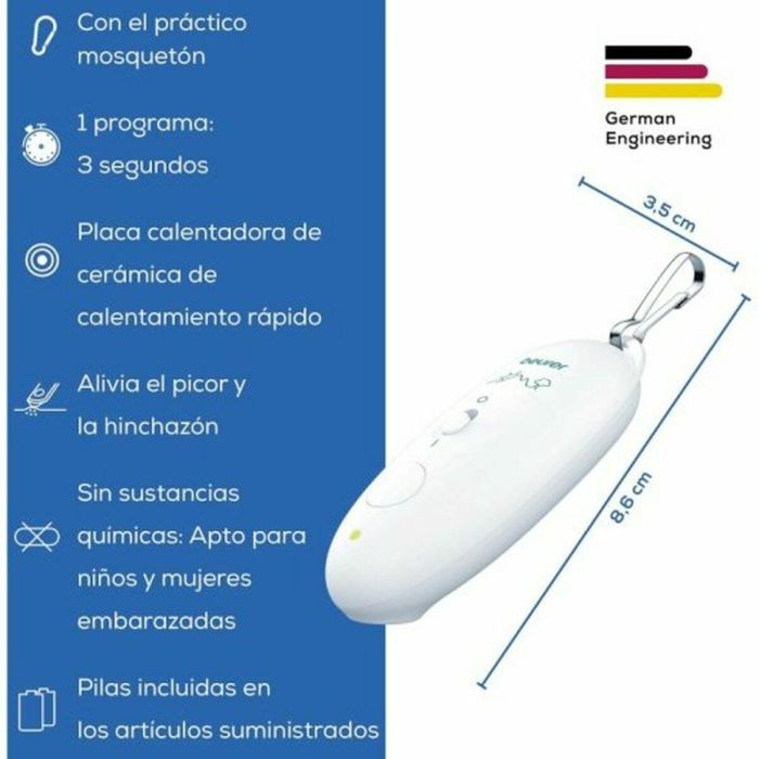 Beurer BR-10 Aparato para Alivio Rápido de Picaduras de Mosquitos sin Químicos 9 Beurer BR-10 Aparato para Alivio Rápido de Picaduras de Mosquitos sin Químicos 9
