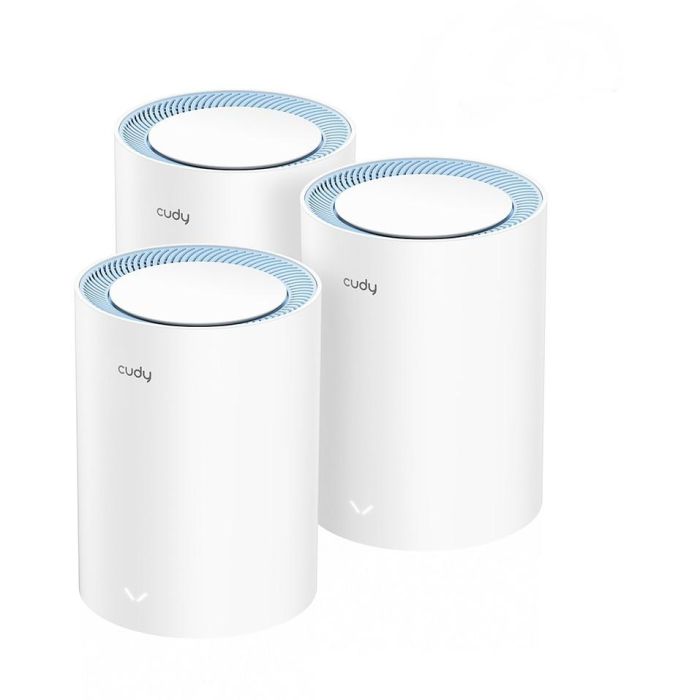 Cudy AC1200 Sistema de Malla Wi-Fi 5 (802.11ac) Doble Banda Blanco 3 Piezas 0 Cudy AC1200 Sistema de Malla Wi-Fi 5 (802.11ac) Doble Banda Blanco 3 Piezas 0
