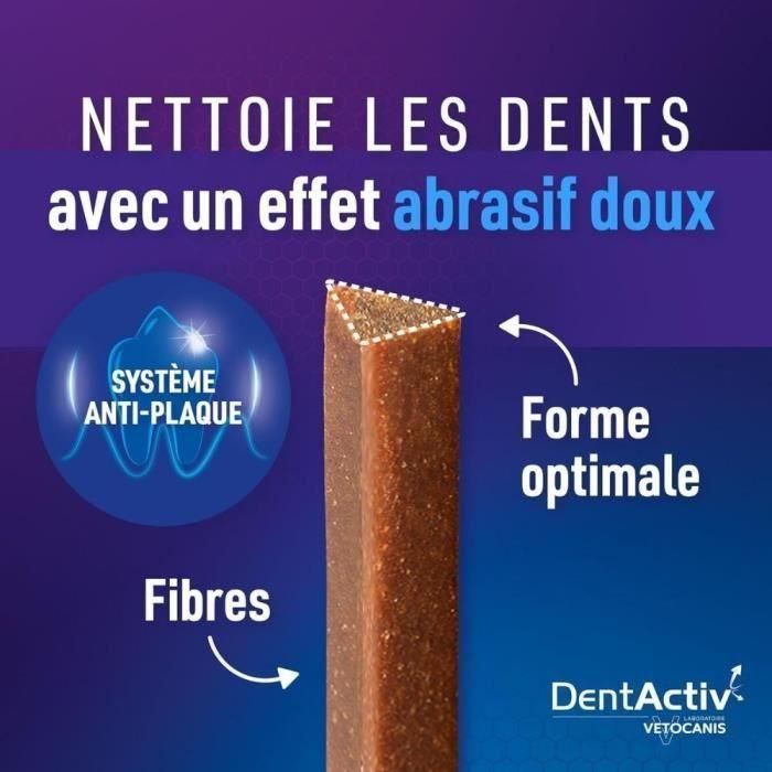 DentActiv - 7 Barritas - VETOCANIS - 7 Barritas de higiene bucal de carne de vacuno para perros de más de 15 kg 2 DentActiv - 7 Barritas - VETOCANIS - 7 Barritas de higiene bucal de carne de vacuno para perros de más de 15 kg 2