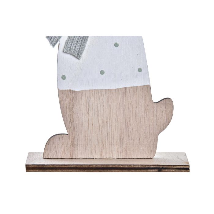 DKD Home Decor Figura Navidad Reno Moderna MDF Poliester Azul Blanco Natural Plateado 4.5 x 24 x 12 cm (12 Unidades) 2