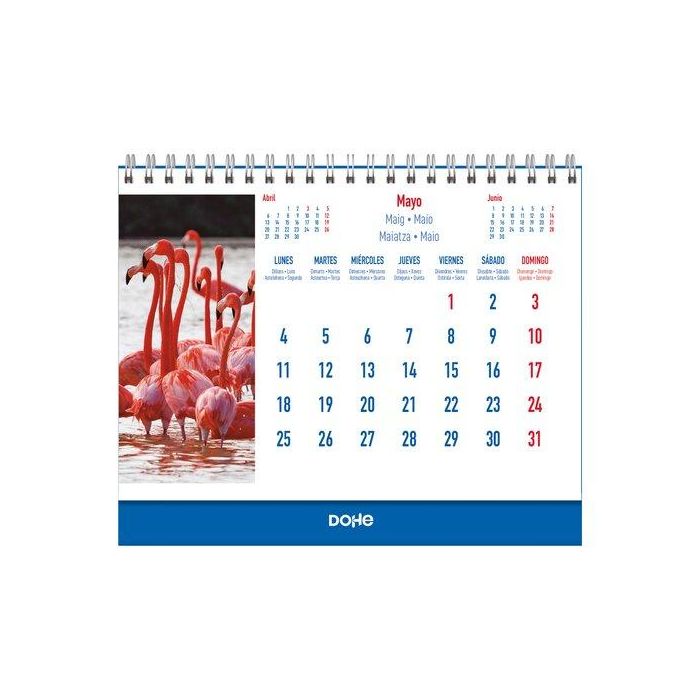 Calendario (2026) Dohe Sobremesa Imagenes Mensual Para Escribir 150X210 Fauna Salvaje
