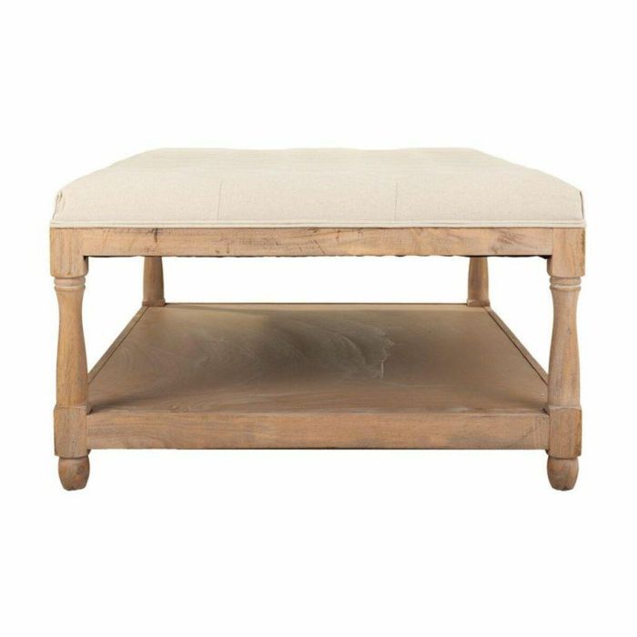 Banqueta Alexandra House Living Crema Goma Madera 78 x 48 x 110 cm 4