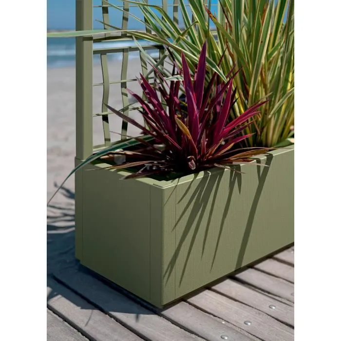 Stefanplast STE8003507685017 Jardinera Rectangular 80 cm Grafito 2