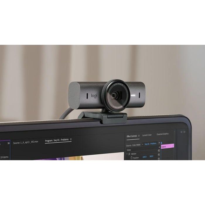 Logitech 960-001559 Brio 705 Graphit 4K Ultra HD Webcam con Autoenfoque, 90° FoV, Micrófonos Reducción Ruido para Videollamadas 7