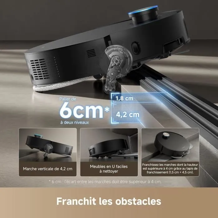 Dreame DRE1737988502731 Robot Aspirador Ultracompleto con Base, Prevención de Obstáculos IA, Navegación 360°, 20.000 Pa 4 Dreame DRE1737988502731 Robot Aspirador Ultracompleto con Base, Prevención de Obstáculos IA, Navegación 360°, 20.000 Pa 4