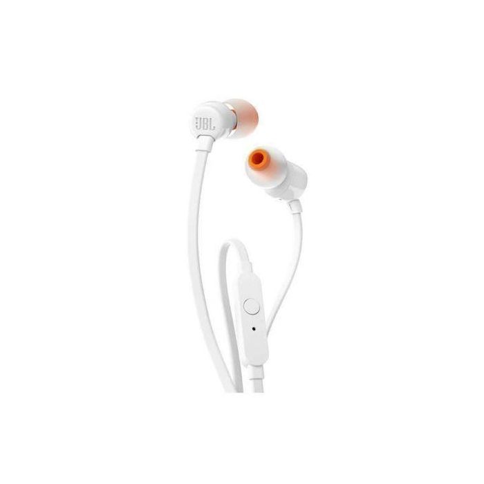 Auriculares con Micrófono JBL JBLT110WHT Blanco