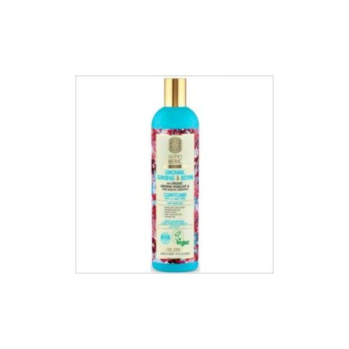 NATURA SIBERICA Super Siberica Acondicionador Cabello Normal 400ml - Activa el crecimiento, más grueso y brillante, fácil peinado