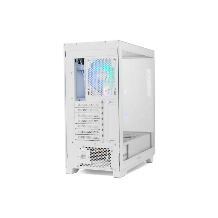 NOX Hummer ETHER Midi Tower Blanco | Semitorre con Cristal Templado Panorámico y 3 Ventiladores de 120 mm 3