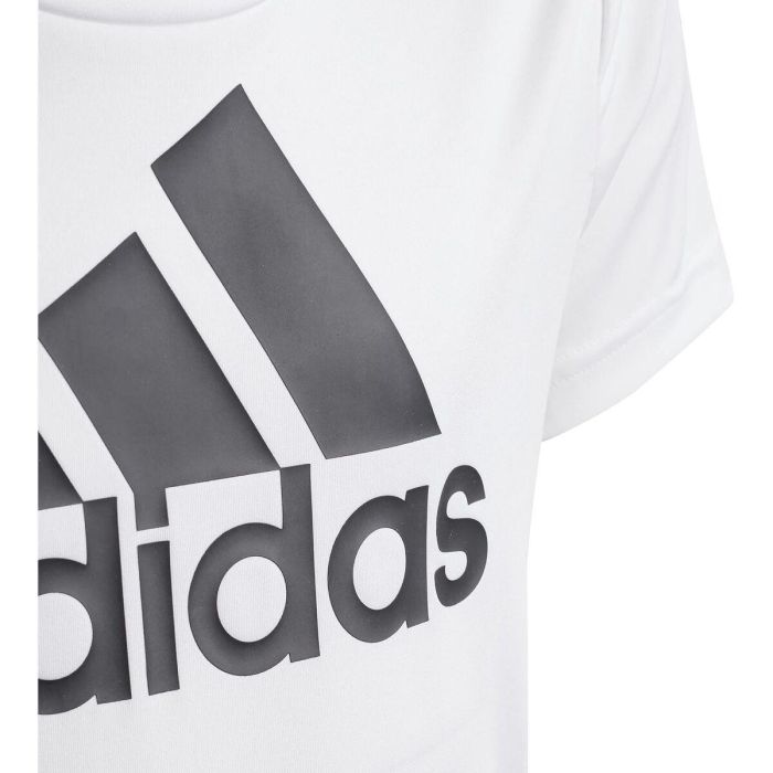 Camiseta de Manga Corta Infantil Adidas Blanco 24