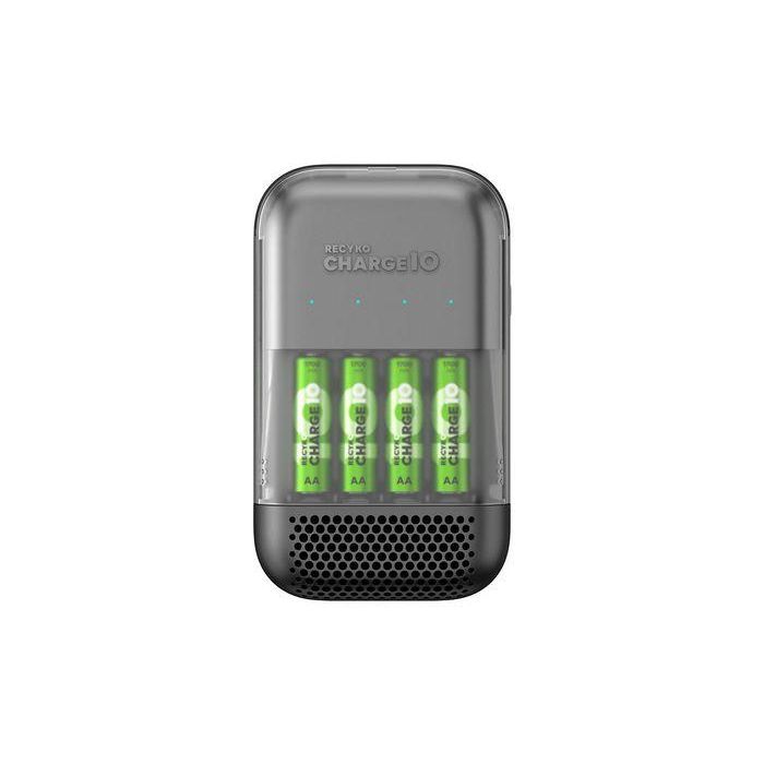 GP Cargador Charge 10 con 4 Pilas AA Recyko 1700mAh NiMH 0 GP Cargador Charge 10 con 4 Pilas AA Recyko 1700mAh NiMH 0