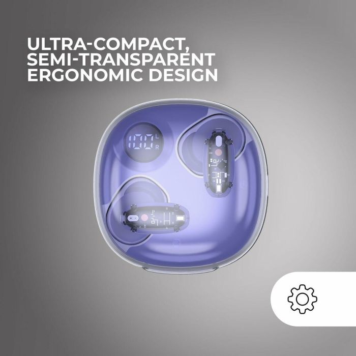 Auriculares Inalámbricos con Estuche de Carga Mars Gaming Púrpura 5 Auriculares Inalámbricos con Estuche de Carga Mars Gaming Púrpura 5