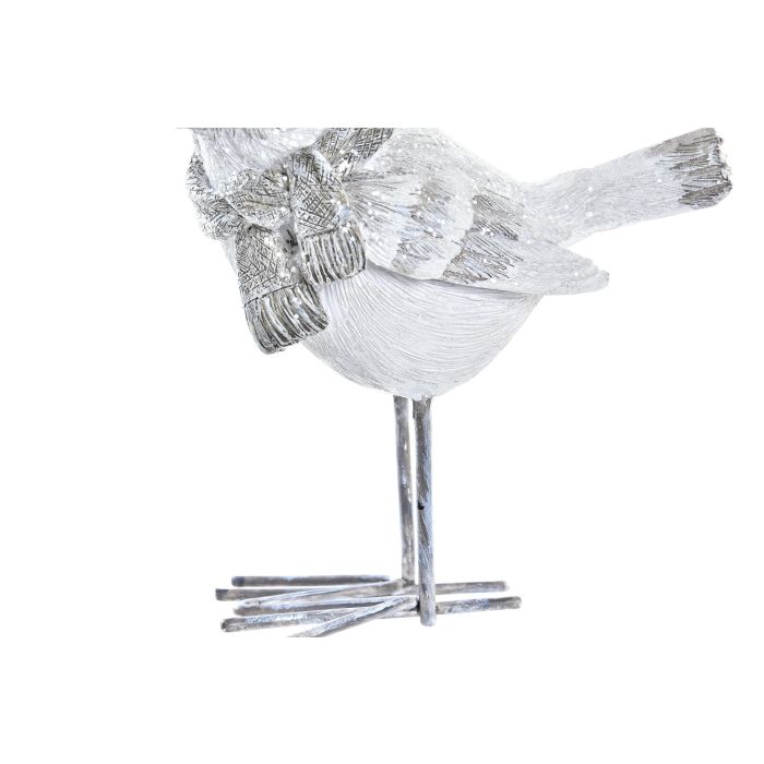 DKD Home Decor Figura Decorativa Pájaro Moderna Navidad Resina Gris Blanco Set de 2 Unidades, 5.5x10.5x10.5 cm, Modelo Aleatorio 2 DKD Home Decor Figura Decorativa Pájaro Moderna Navidad Resina Gris Blanco Set de 2 Unidades, 5.5x10.5x10.5 cm, Modelo Aleatorio 2