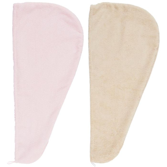 Cosmetic Club Toalla de Microfibra y Satén para Cabello, Ultraabsorbente y Antiestático, Protege y Seca Rápido, Colores Surtidos 2