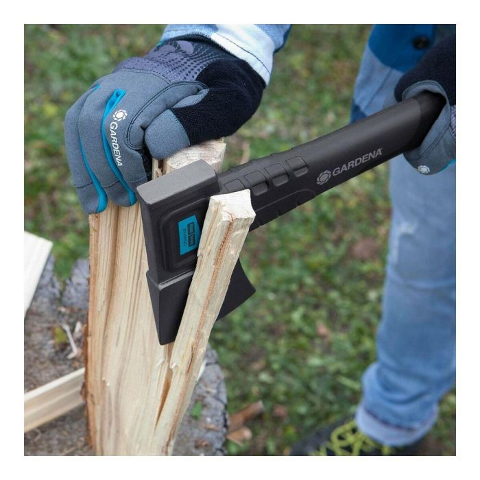 Gardena 900 B Hacha Universal con Mango de Plástico, Revestimiento Antiadherente, Ergonómica, Negro y Azul, 34 mm 6