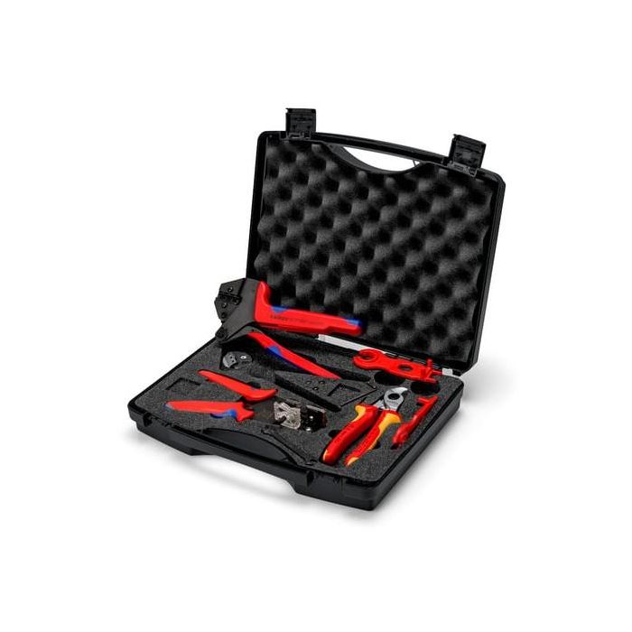 KNIPEX Werkzeugkoffer fr Photovoltaik MC4 0 KNIPEX Werkzeugkoffer fr Photovoltaik MC4 0
