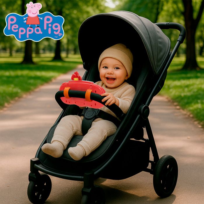 Volante para Carrito de Paseo Peppa Pig 26 x 17 x 7 cm (4 Unidades) 5 Volante para Carrito de Paseo Peppa Pig 26 x 17 x 7 cm (4 Unidades) 5
