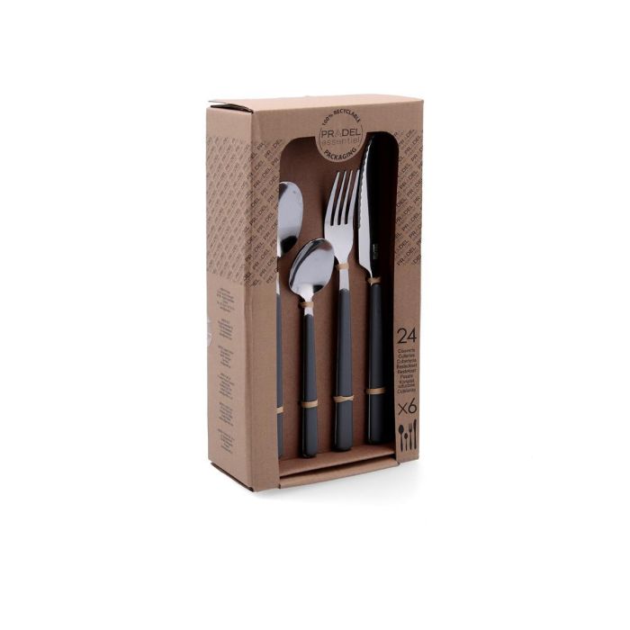 24 Cubiertos Inox y Mango Abs Tonic Pradel 1,5 mm 3