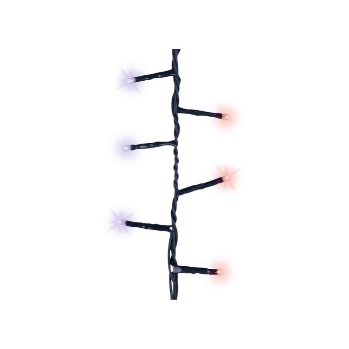 Lumineo Guirnalda LED Compact Parpadeante Exterior Morado y Naranja 21m 750 LED Cable Negro IP44 con Temporizador 1 Lumineo Guirnalda LED Compact Parpadeante Exterior Morado y Naranja 21m 750 LED Cable Negro IP44 con Temporizador 1