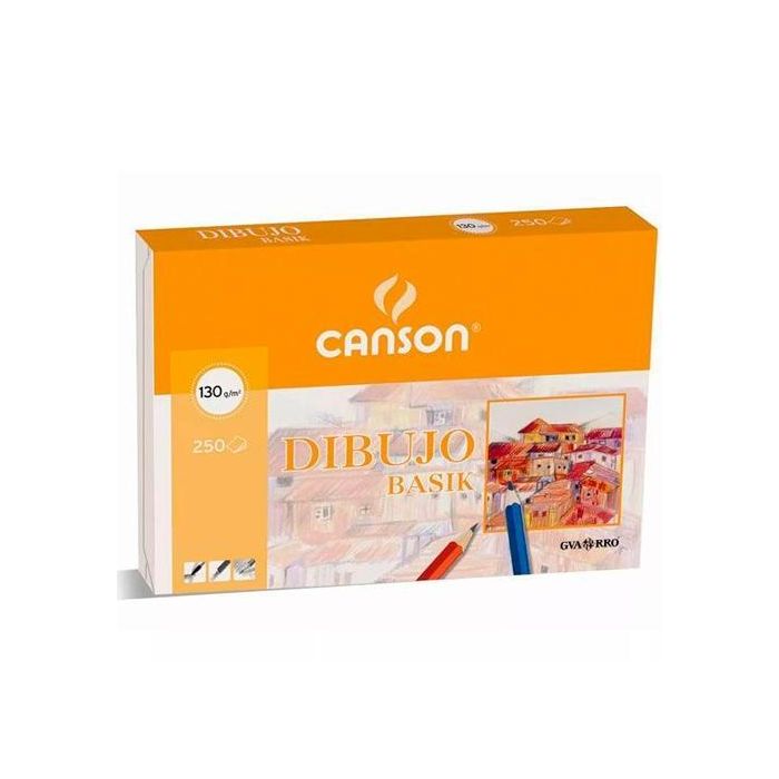 Canson Dibujo Basik 250 Hojas 130 gr. Recuadro 32,5x46 cm Canson Dibujo Basik 250 Hojas 130 gr. Recuadro 32,5x46 cm