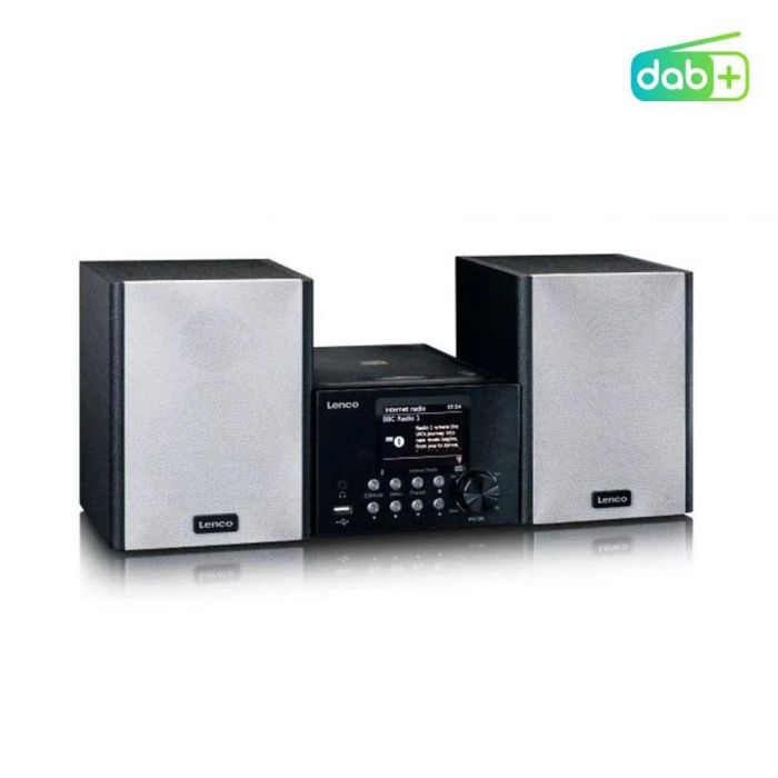Lenco MC-250 Minicadena de Música Compacta con Bluetooth 5.0, Radio DAB+/FM, USB y Reproductor CD/MP3, Negro 1