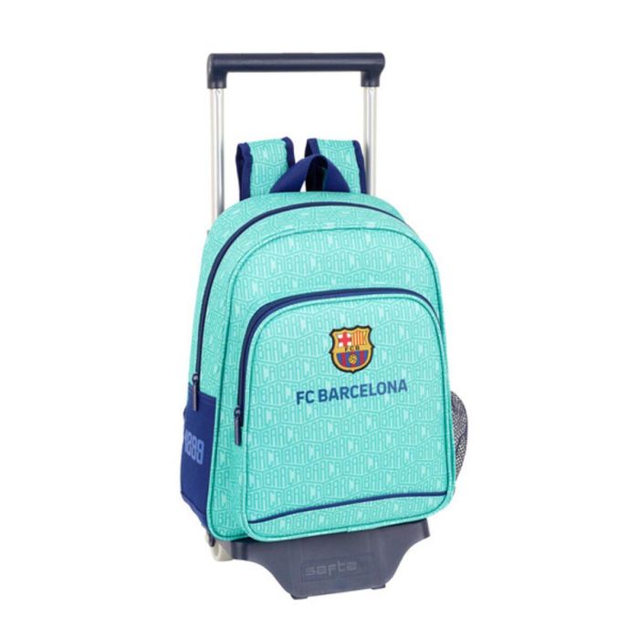 Mochila Escolar con Ruedas 705 F.C. Barcelona 19/20 Turquesa 2