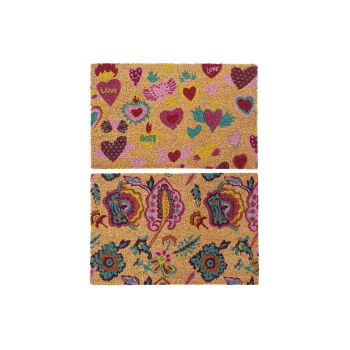 DKD Home Decor Felpudo Multicolor Fibra Coco y Goma Pasley 40 x 60 x 1.5 cm (2 Unidades) 0 DKD Home Decor Felpudo Multicolor Fibra Coco y Goma Pasley 40 x 60 x 1.5 cm (2 Unidades) 0