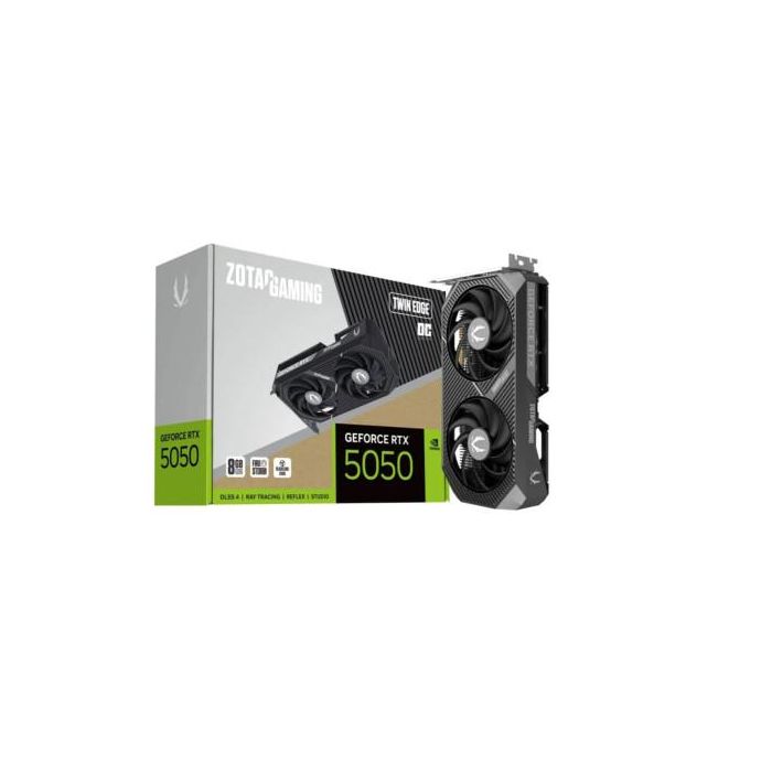 Zotac NVIDIA GeForce RTX 5050 Twin Edge OC 8GB GDDR6 Tarjeta Gráfica ZT-B50500H-10M con 2 Ventiladores 0 Zotac NVIDIA GeForce RTX 5050 Twin Edge OC 8GB GDDR6 Tarjeta Gráfica ZT-B50500H-10M con 2 Ventiladores 0