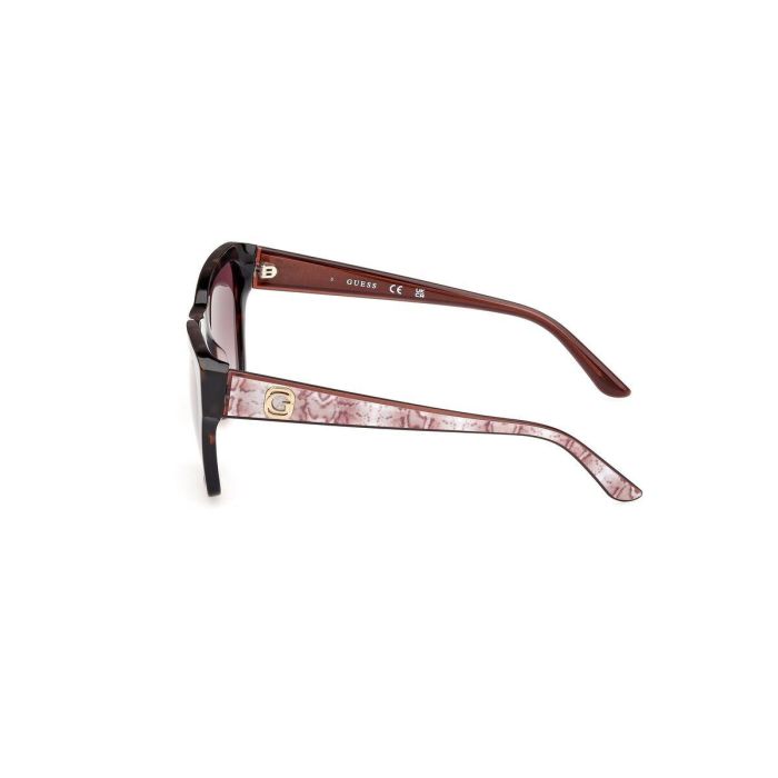 Guess GU00113 52F Gafas de Sol Mujer Cuadradas Montura Habana Oscuro con Cristales Marrón Degradado 55 mm 1