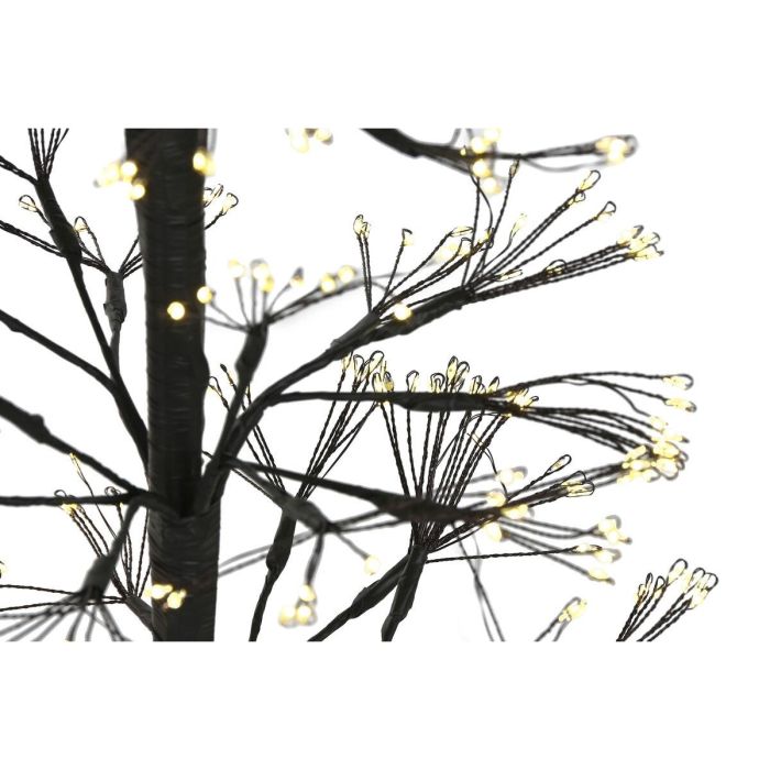 DKD Home Decor Árbol de Navidad Moderno Negro de Metal con Luces LED Cálidas 120 cm Alto x 40 cm Ancho x 40 cm Profundo 4