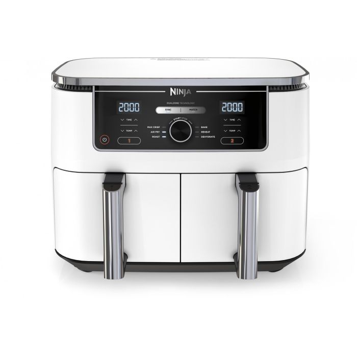 Ninja AF400EU Foodi MAX Dual Zone 9.5L Heißluftfritteuse Weiß 0 Ninja AF400EU Foodi MAX Dual Zone 9.5L Heißluftfritteuse Weiß 0